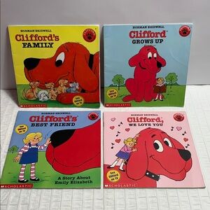 Clifford 4-Pack Softcover Books by Norman Bridewell & Scholastic